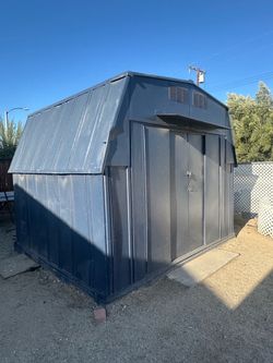 Large Metal Storage Shed with Barn Roof