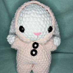 Crochet Bunny In A Dino Onesie Plushie