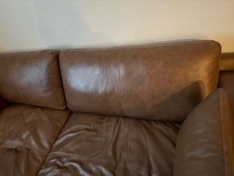 Emilia 5-Piece Leather Modular Sectional – Like New