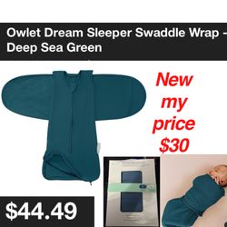 New in box  Owlet Dream Sleeper with Swaddle. $30 cash only pick up only address will be provided when ready to come by.. off 47th & R