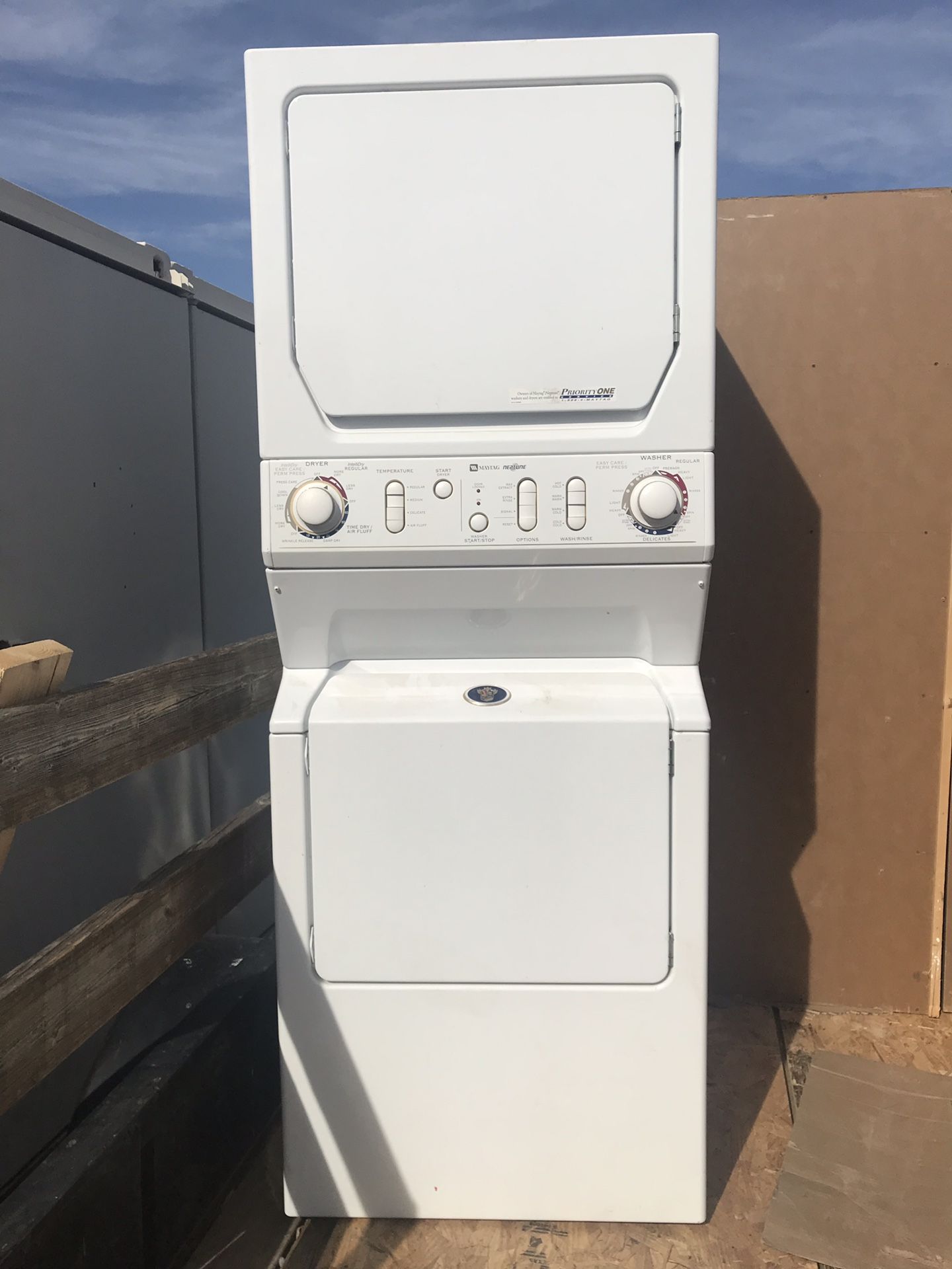 Maytag Neptune stackable washer and dryer
