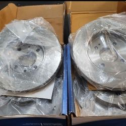 Premium Disc Brake Rotors (Front & Rear) 8x10x12in Detroit Axle for Hyundai/Kia