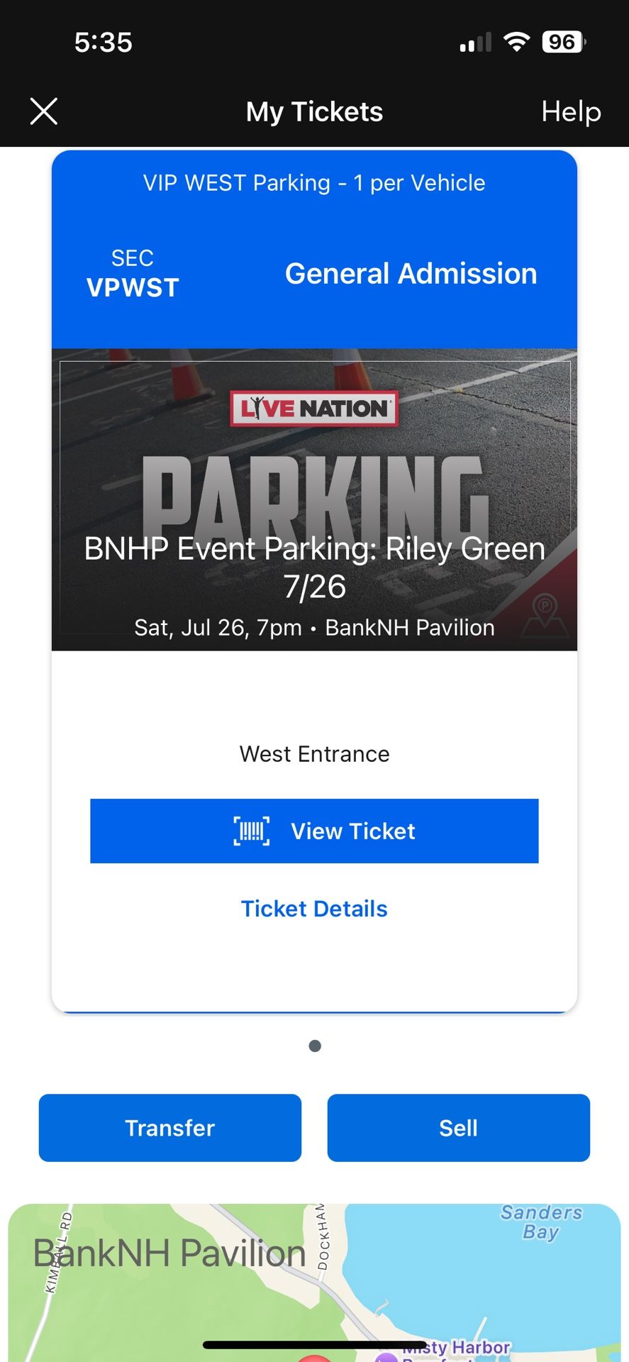 VIP Parking West Only Riley Green