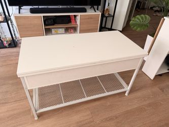 White Coffee Table w/ Lift Table (must pick up)