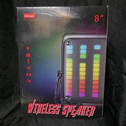 8 Inch New Bluetooth Speaker SD Card, Slot USB Port, FM Radio, Microphone Included For Karaoke ( Bosina ) Bz3