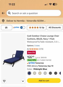 Codi Outdoor Chaise Lounge Chair Cushion