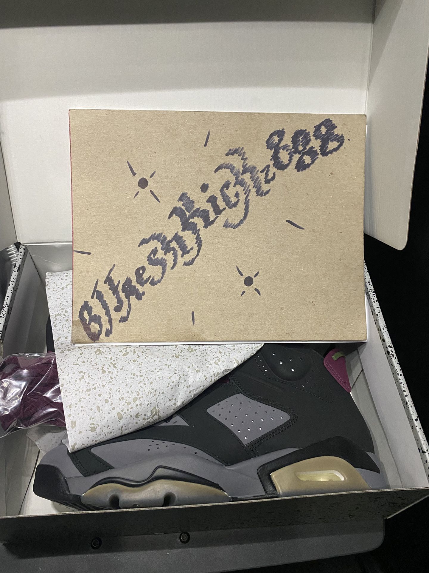 AIR JORDAN 6 RETRO “BORDEAUX” SIZE 10.5 MENS