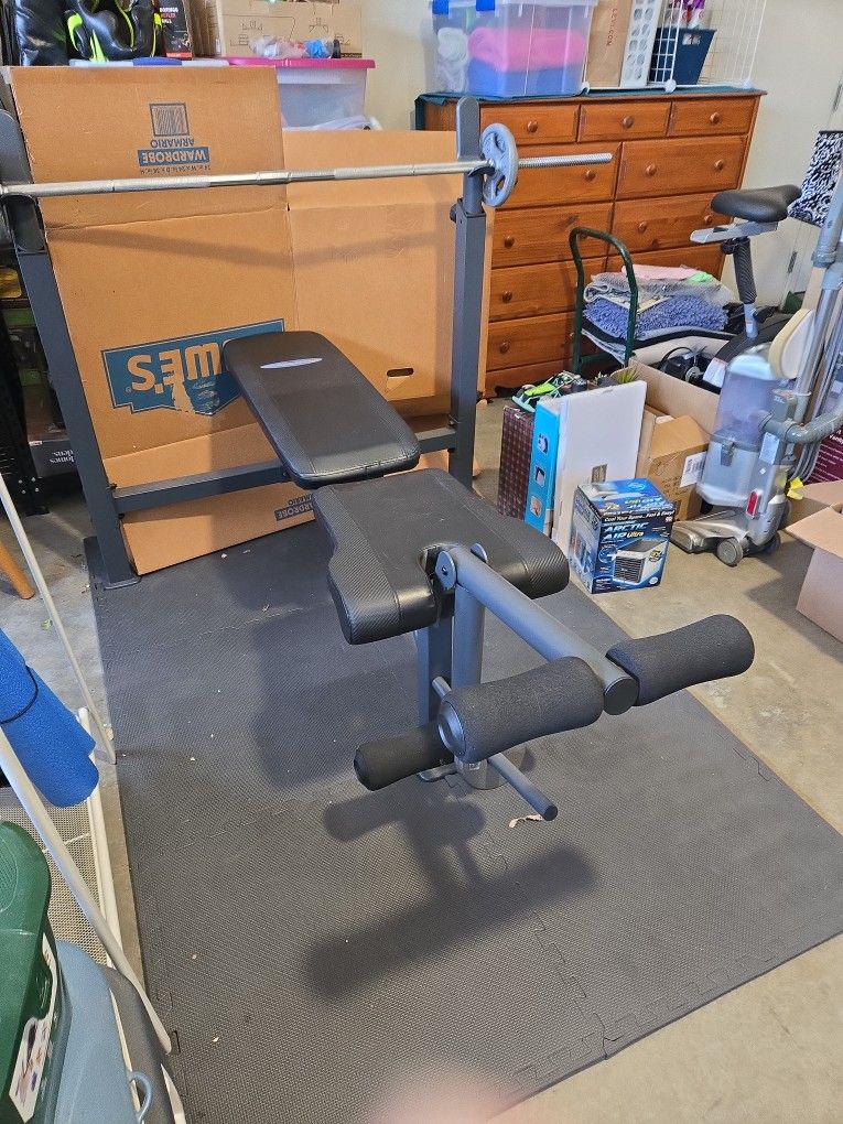 Workout Bench And Bar