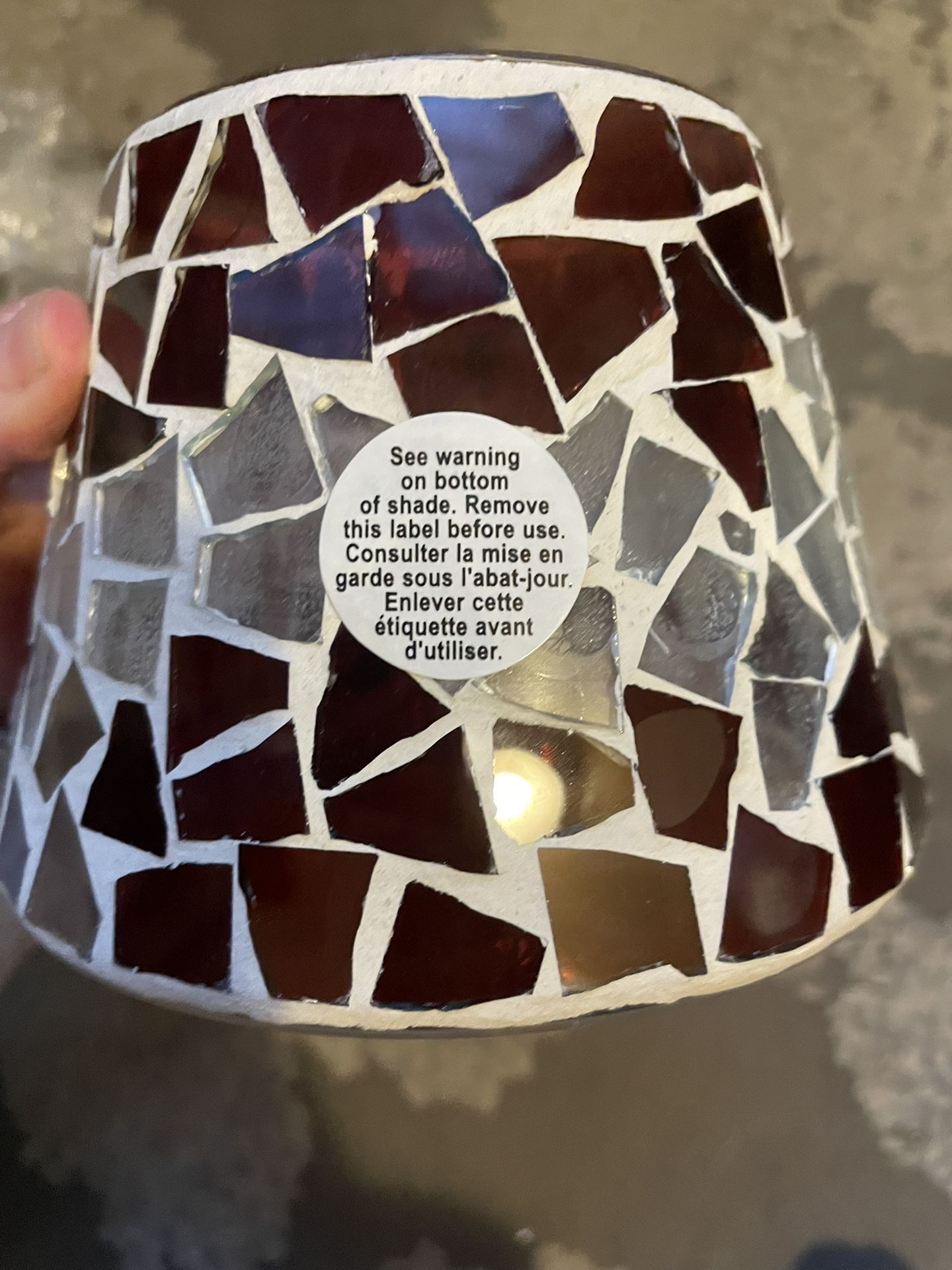 Mosaic Candle Topper New
