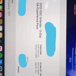 EDC Orlando 3 Day GA ticker