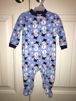 Snow men baby fleece