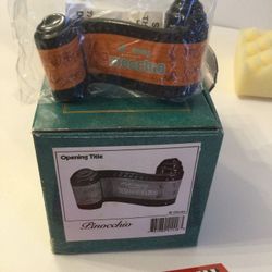 WDCC Pinocchio opening titles movie scroll with slash COA