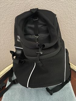 WOYYHO Black Mesh Pet Carrier Backpack