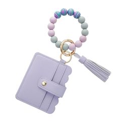 Bangle Keychain With Wallet Card Holder