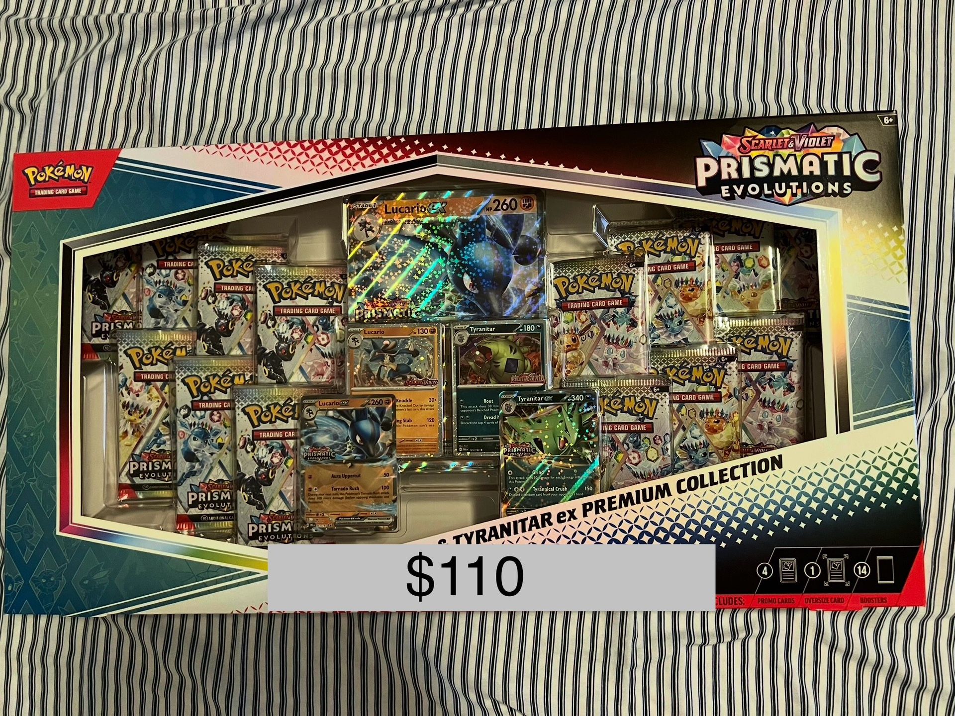 Prismatic Evolutions Lucario & Tyranitar Ex Premium (Sam’s Club)
