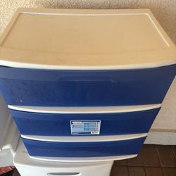 Sterilite Blue Storage Drawers Dresser