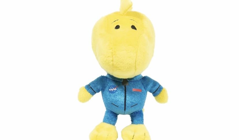 JINX Official Peanuts Collectible Plush Woodstock, Excellent Plushie Toy for Toddlers & Preschool, Blue NASA Astronaut, Snoopy Team