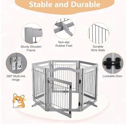 Dog Gate/ Playpen With Door!!!