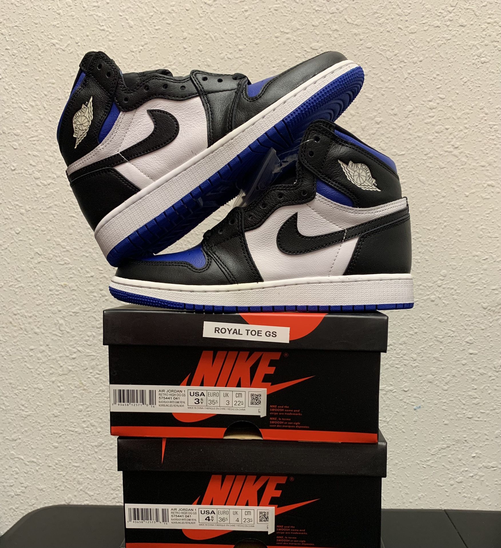 Air Jordan 1 Retro high GS Royal Toe Athletic shoes & Sneakers