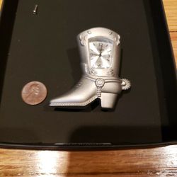 Cowboy Boot With Spur Clock