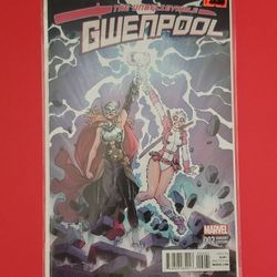 The Unbelievable Gwenpool #2 Reilly Brown Thor Variant Marvel Comics 2016 NM