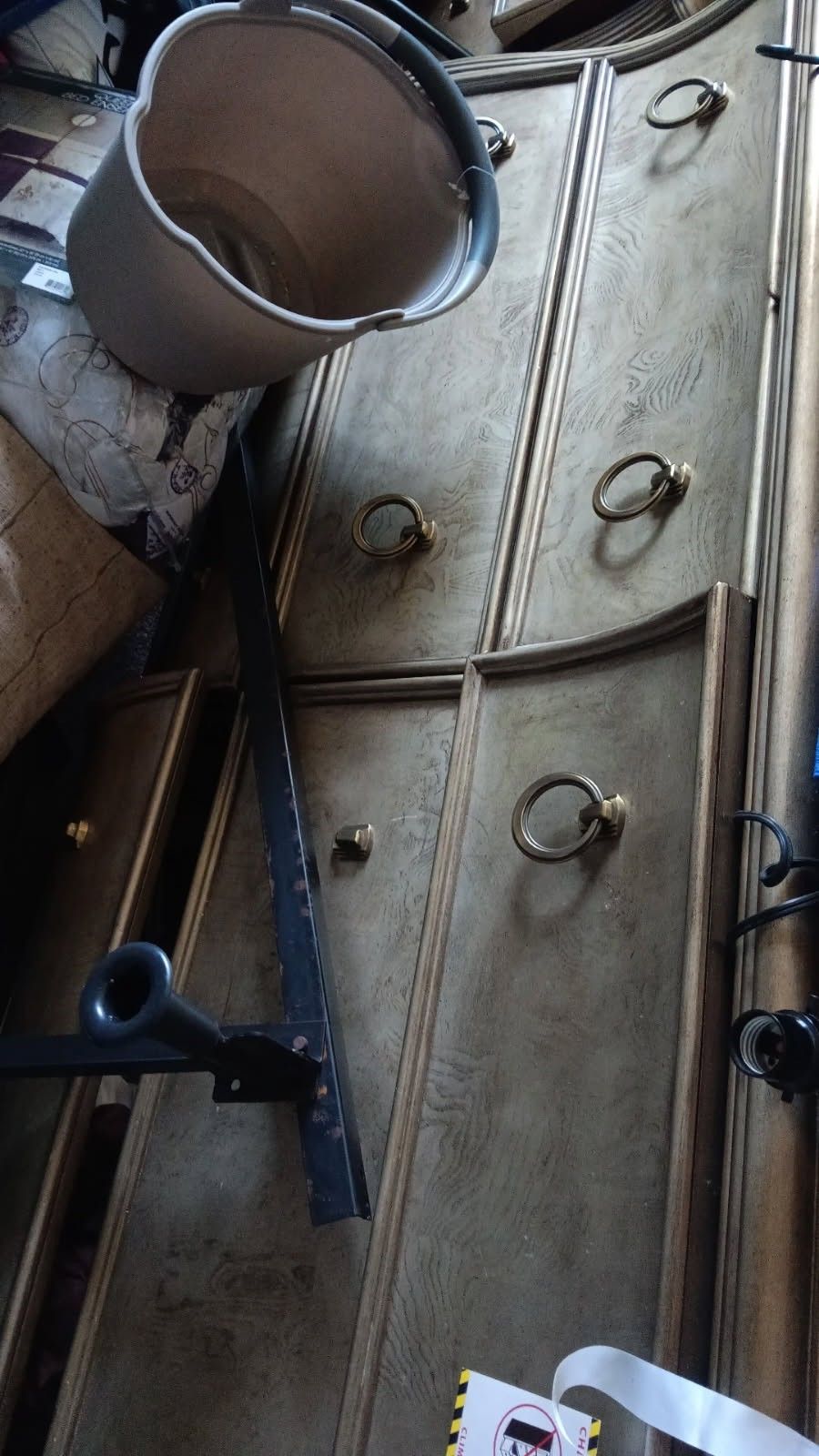 Dresser With Mirror. Chest. Bed Is The Headboard And Footboard