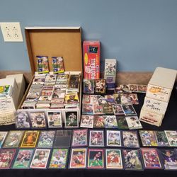 Clean 80s-90s Football Card Collection Sets Stars Hofs Rcs Packs Inserts ++