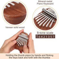 MIAODAM Kalimba 8 Keys Mini Thumb Piano Gift for Kids
