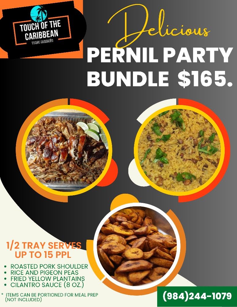 Pernil/ Roasted Pork Shoulder Party Bundle