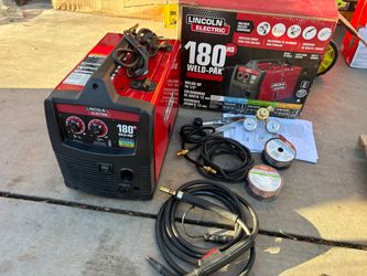 Lincoln Weld-Pak 180 Amp MIG Flux-Core Wire Feed Welder, 230V, Aluminum Welder
