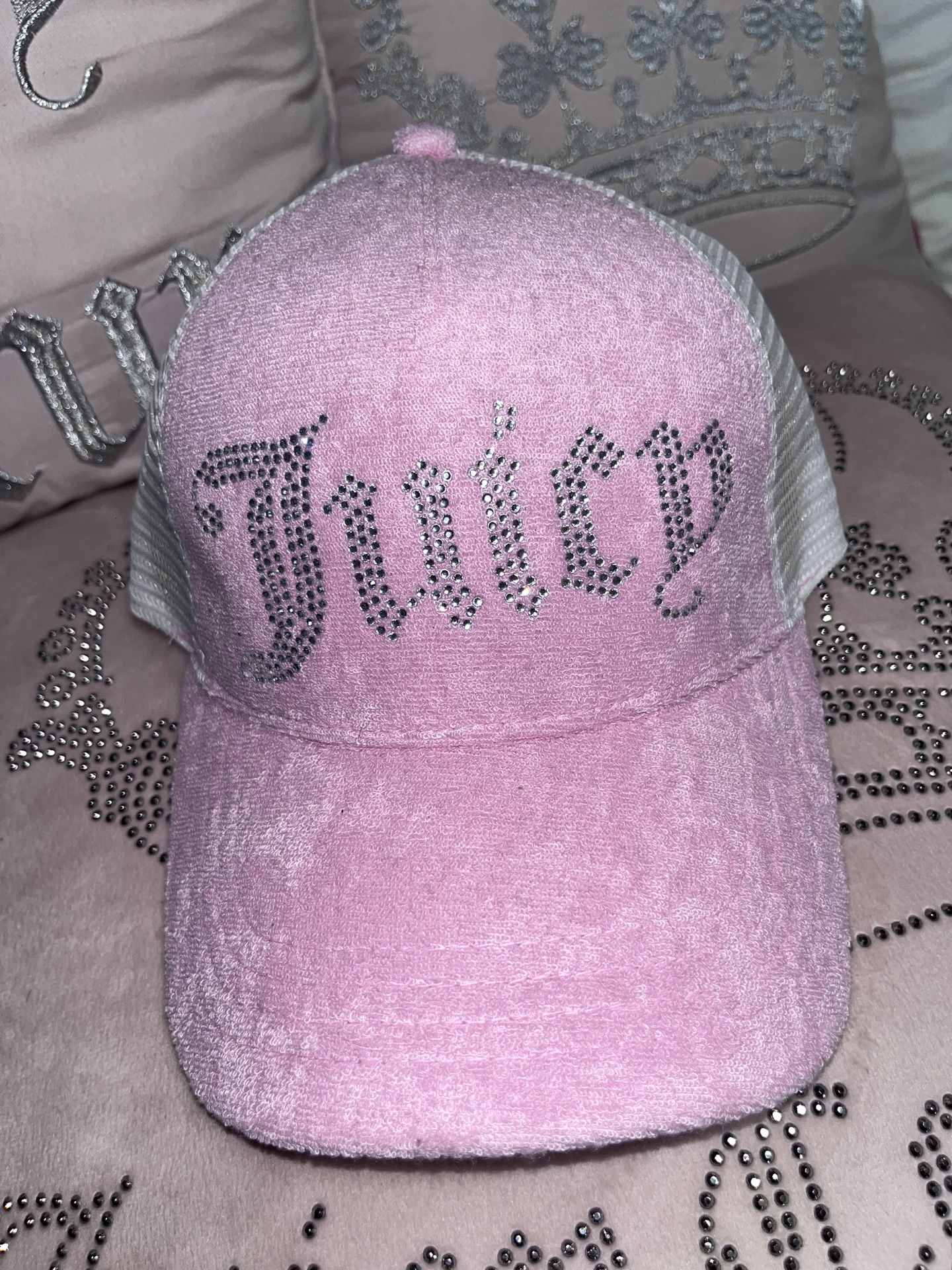 JUICY  COUTURE PINK RHINESTONE HAT 