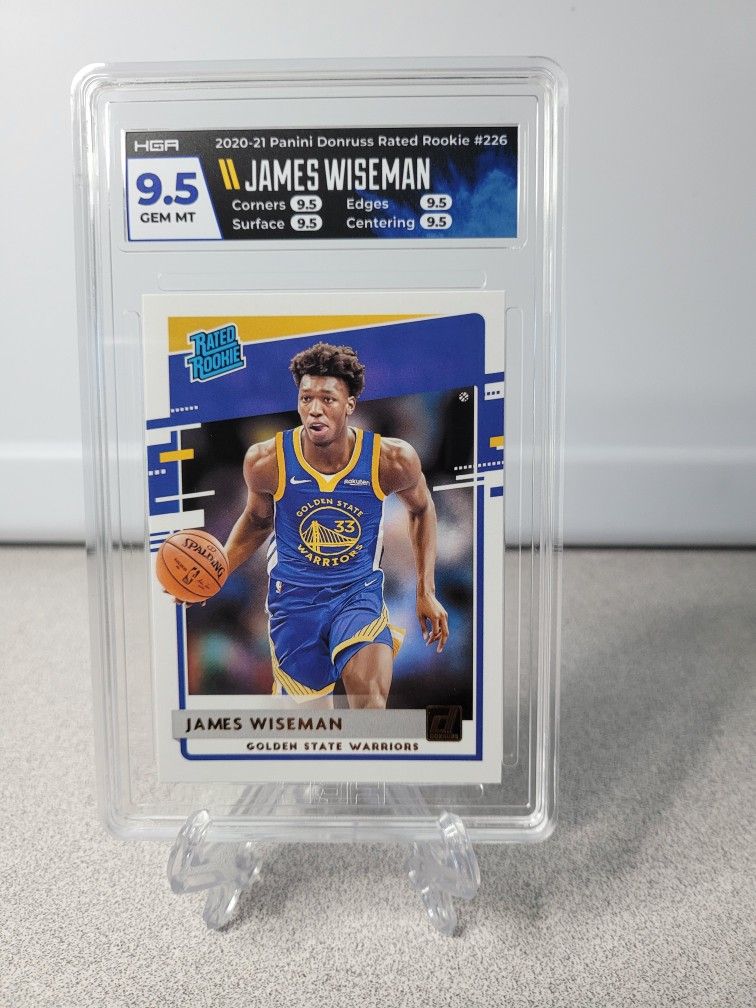 James Wiseman 2020 Donruss Rated Rookie HGA Graded 9.5 Gem Mint