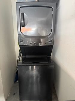 GE Washer and  Dryer Stacked Laundry Center