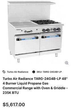 Commercial Range With Griddle & Double Oven. Never Been Used!!