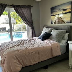 Full Sized Bed Frame and Mattress