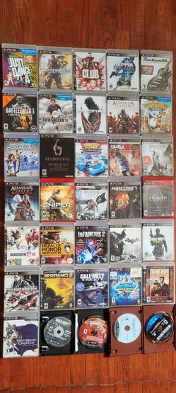 PS3 38 Game Lot Bundle