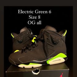 Nike Air Jordan Retro 6 Electric Green Size 8