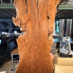 Live edge one-of-a-kind wood table 91” x 38”