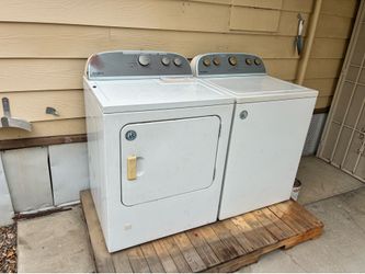 Washer and dryer just about to