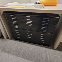 Mayline Flat File Cabinet 5 Drawers for Drawings, Maps, Blueprints