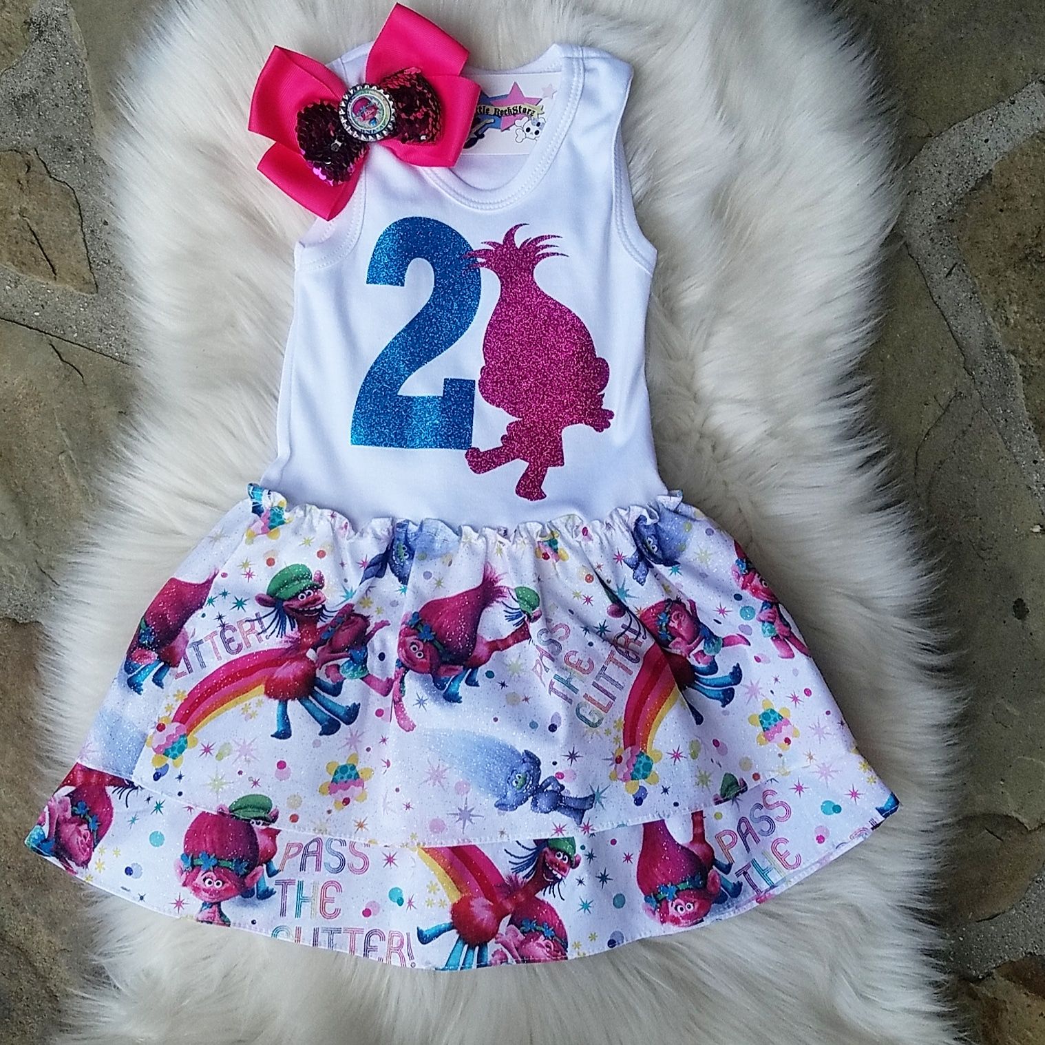 Trolls Ruffle dress tutu