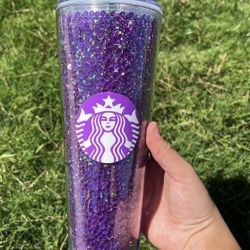 Starbucks Purple Rhinestone Tumbler 