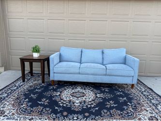 Light Blue Modern Sofa (Delivery Available)