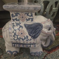 Ceramic elephant Plant Stand