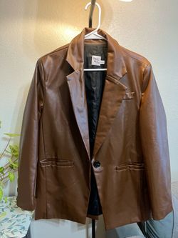 Princess Polly Faux Leather Blazer