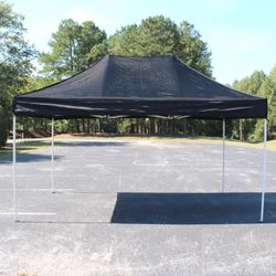 10x15 Pop Up Canopy Tent - Black