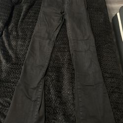 High rise Black flared jeans