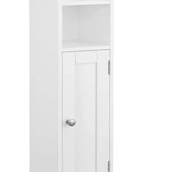 VASAGLE Small Bathroom Storage Corner Floor Cabinet With Doors And Shelves