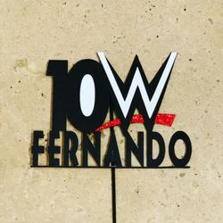 Wwe Theme Cake Topper