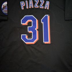 METS Mike Piazza jerseys (L, XL, 2XL)